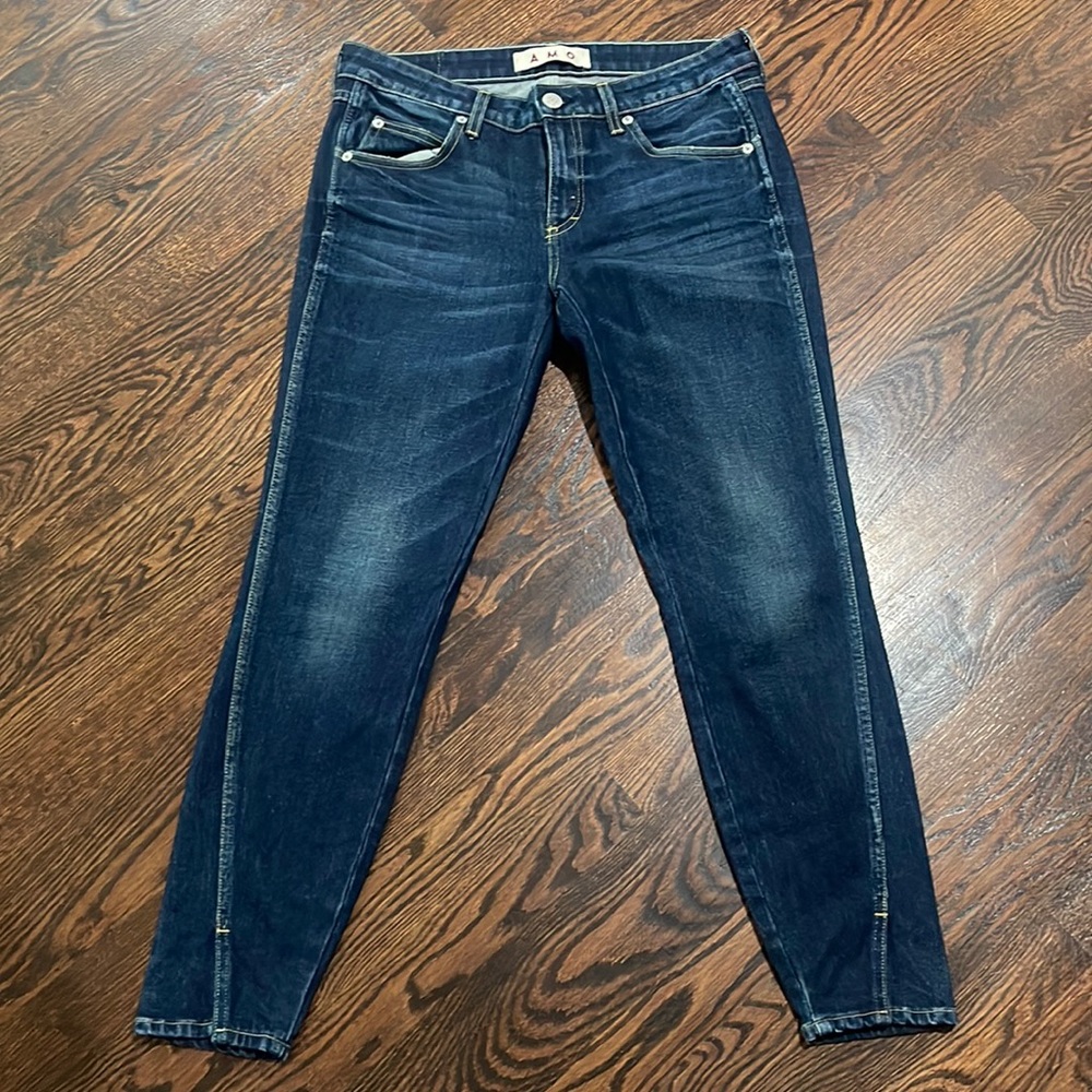 AMO Twist Medium Dark Wash Jeans